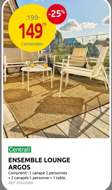 Offre: Ensemble lounge argos