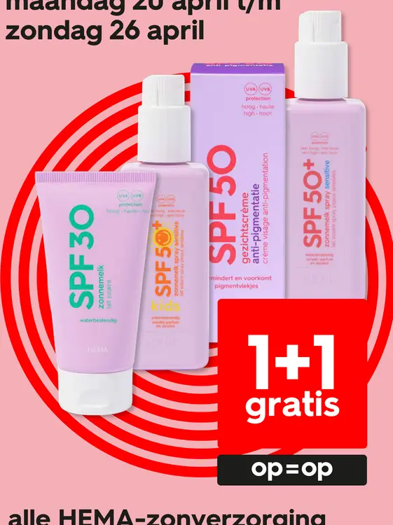 Promotie: HEMA Sunscreen