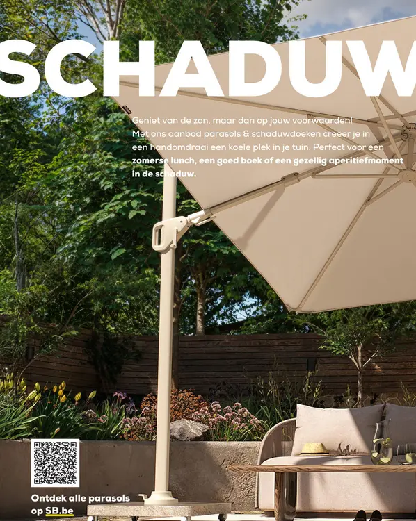 Promotie: Parasols & schaduwdoeken