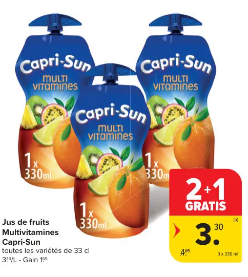 Offre: Jus de fruits Multivitamines