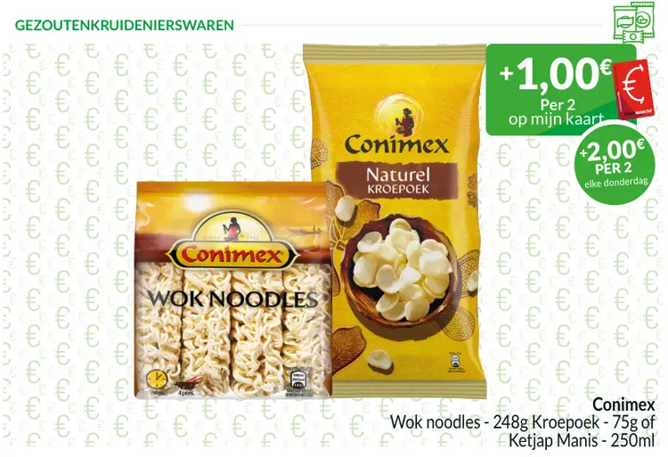 Promotie: Wok noodles, kroepoek of ketjap manis