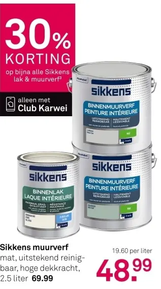 Aanbieding: Muurverf