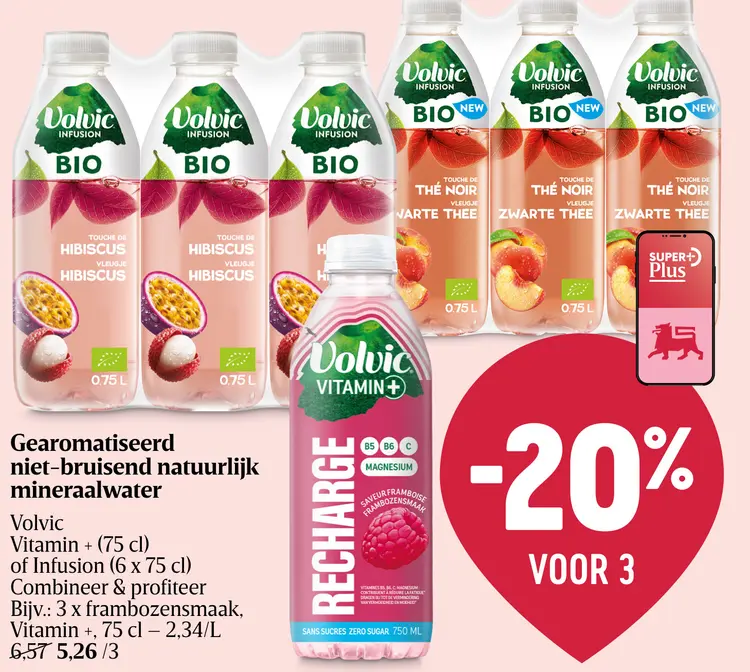 Promotie: Gearomatiseerd niet-bruisend natuurlijk mineraalwater