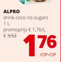 Promotie: drink coco no sugars