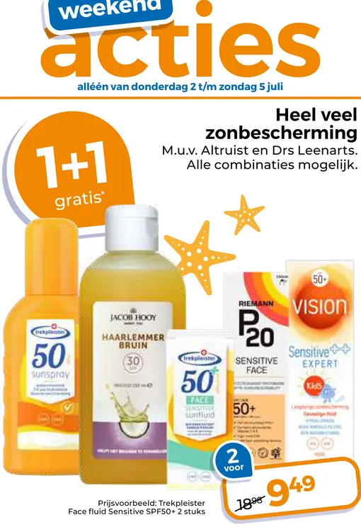 Aanbieding: Heel veel zonbescherming