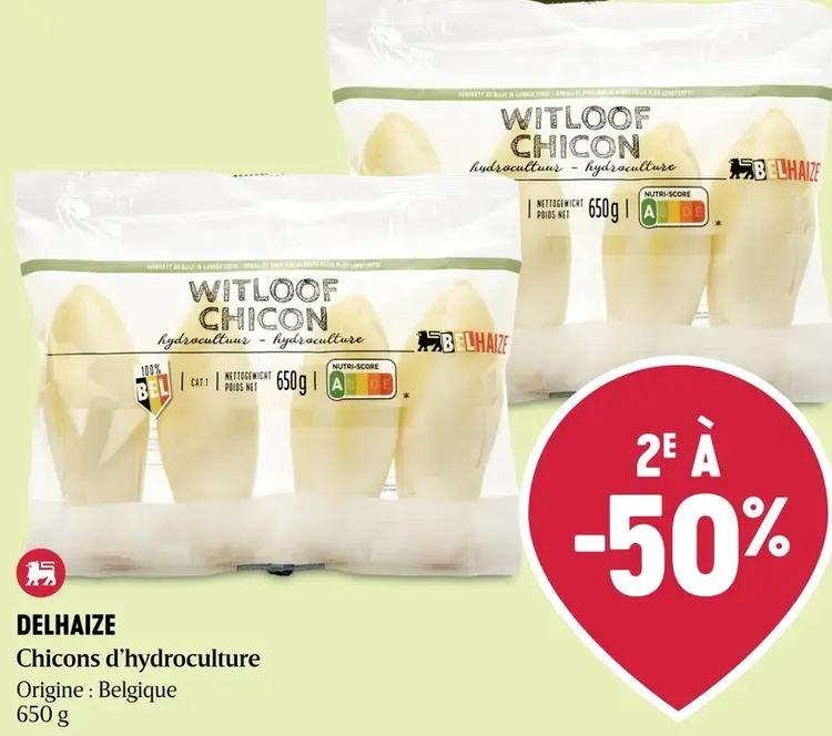 Offre: Delhaize Chicons d'hydroculture
