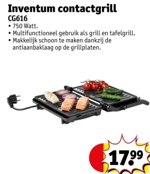 Aanbieding: Inventum contactgrill CG616