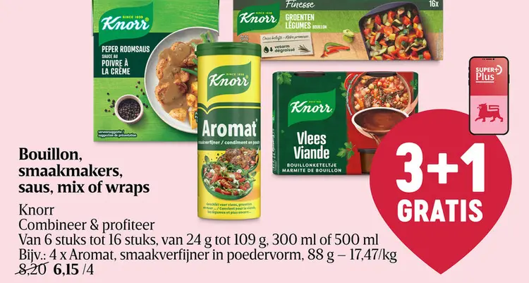 Promotie: Bouillon, smaakmakers, saus, mix of wraps