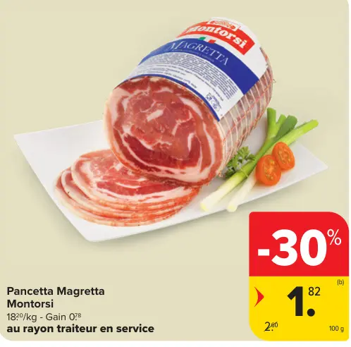 Offre: Pancetta Magretta