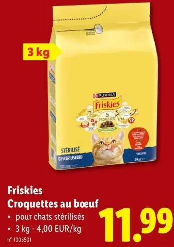 Offre: Friskies Croquettes au bœuf