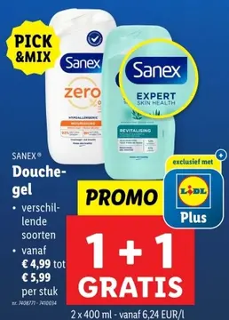Aanbieding: SANEX Douchegel