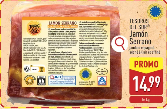 Offre: Jamón Serrano