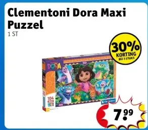Aanbieding: Clementoni Dora Maxi Puzzel