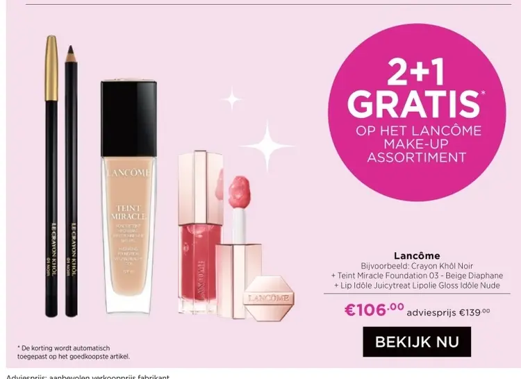 Aanbieding: Crayon Khôl Noir + Teint Miracle Foundation 0