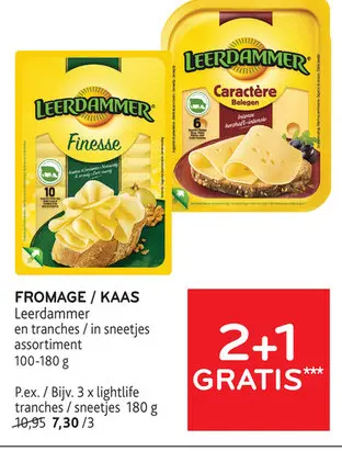 Offre: Leerdammer en tranches / in sneetjes