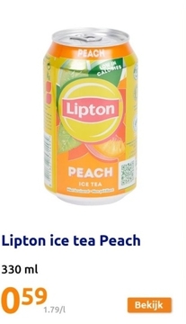 Aanbieding: Lipton ice tea Peach