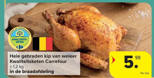 Promotie: Hele gebraden kip van weleer
