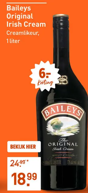 Aanbieding: Baileys Original Irish Cream 100CL