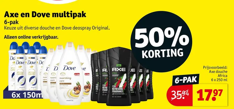 Aanbieding: Axe en Dove multipak
