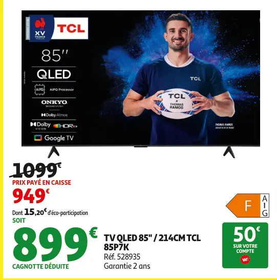 Aanbieding: Tv qled 85" / 214cm