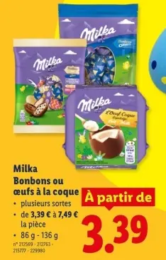 Offre: Bonbons ou œufs à la coque