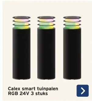Aanbieding: Calex smart tuinpalen RGB 24V