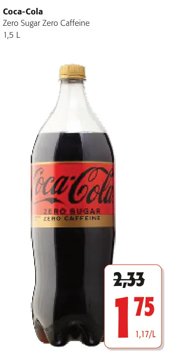 Promotie: Coca-Cola Zero Sugar Zero Caffeine