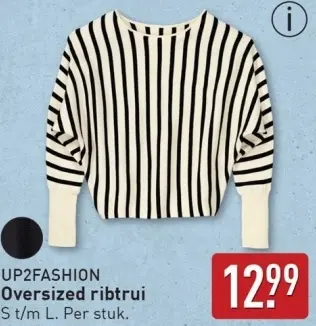 Aanbieding: Oversized ribtrui