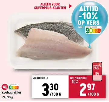 Aanbieding: Zeebaarsfilet