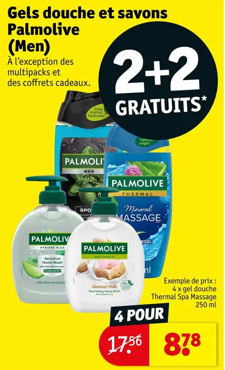 Offre: Gels douche et savons