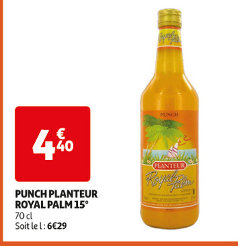 Aanbieding: PUNCH PLANTEUR ROYAL PALM 15°