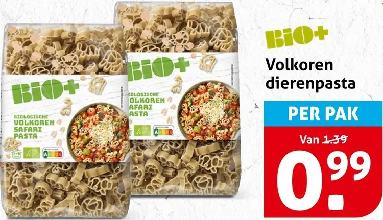 Aanbieding: Volkoren dierenpasta