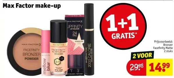 Aanbieding: Max Factor make-up