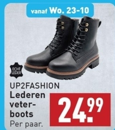 Aanbieding: Lederen veter- boots