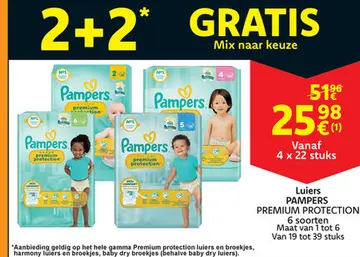 Aanbieding: PAMPERS PREMIUM PROTECTION