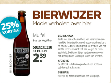 Aanbieding: Muifel Zuster Agatha QUADRUPEL