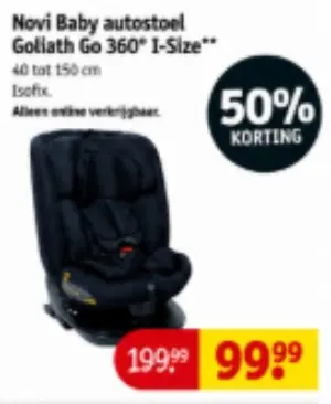 Aanbieding: Novi Baby autostoel Goliath Go 360° I-Size
