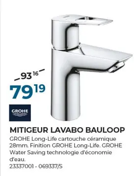 Offre: MITIGEUR LAVABO BAULOOP