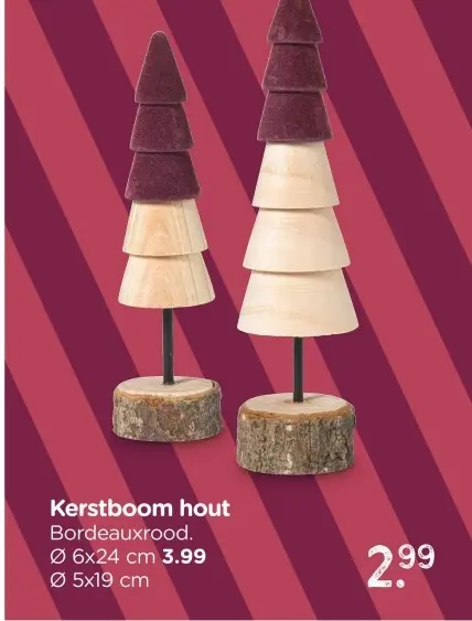 Aanbieding: Kerstboom hout