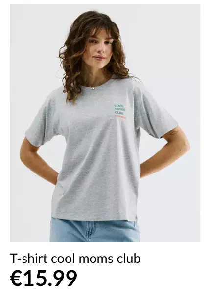 Promotie: T-shirt cool moms club