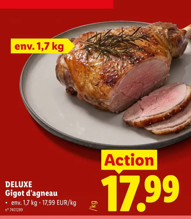 Offre: Deluxe Gigot d'agneau