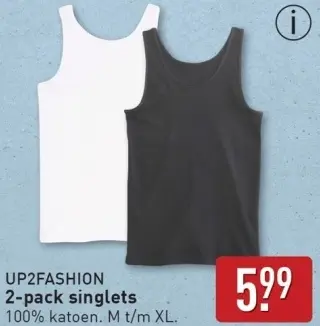 Aanbieding: 2-pack singlets