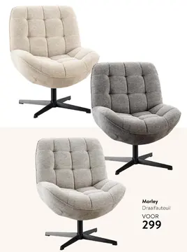 Aanbieding: Morley Draaifauteuil