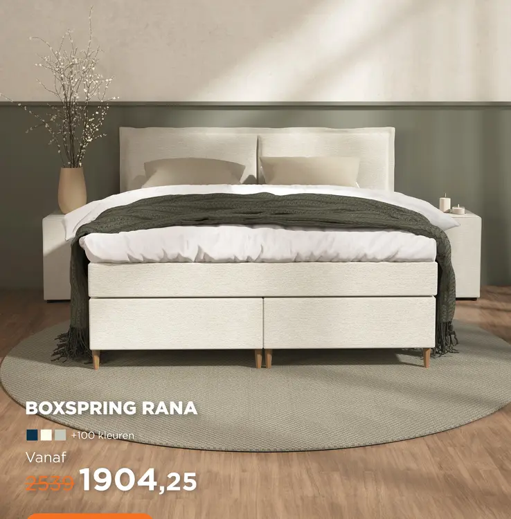 Aanbieding: Boxspring rana