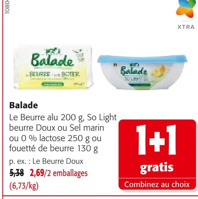 Offre: Le Beurre