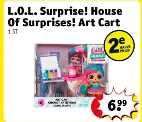 Aanbieding: L.O.L. Surprise! House Of Surprises! Art Cart