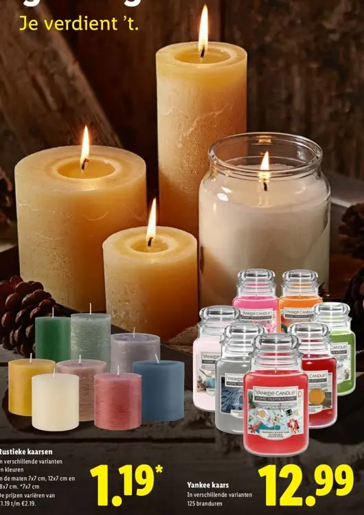 Aanbieding: Rustieke kaarsen