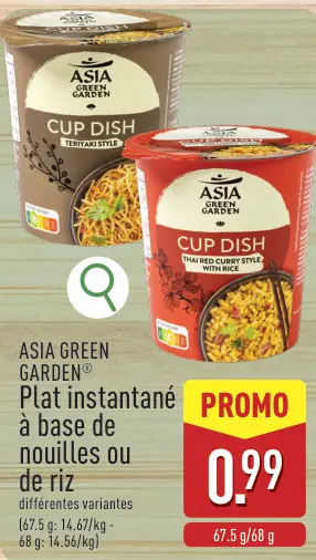 Offre: Plat instantané à base de nouilles ou de riz