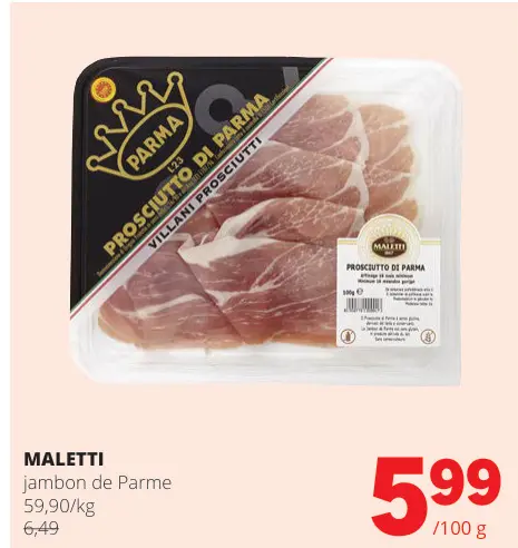 Offre: Jambon de Parme