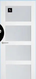 Aanbieding: Deur Floor blank glas wit stomp